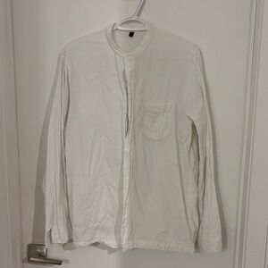 Men's Cream Casual Button Down Shirt